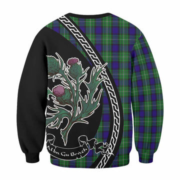 Alexander Family Crest Tartan Sweatshirt Alba Thistle Inspired - Tartan Vibes Clothing