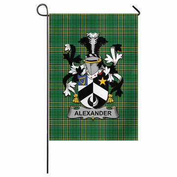 Alexander Irish Clan Tartan Flag with Coat of Arms