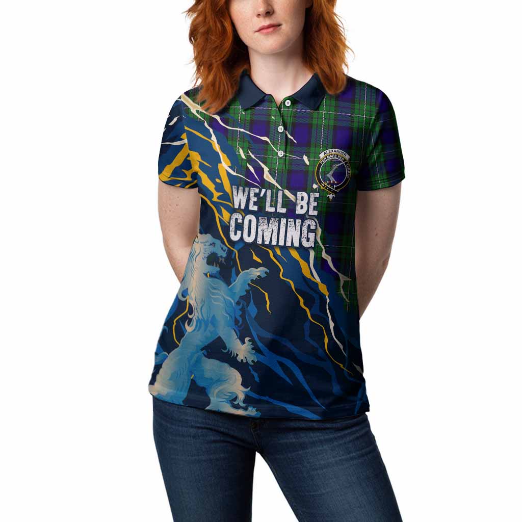 Alexander Scotland Tartan Women Polo Shirt WC2026 Football - We'll Be Coming