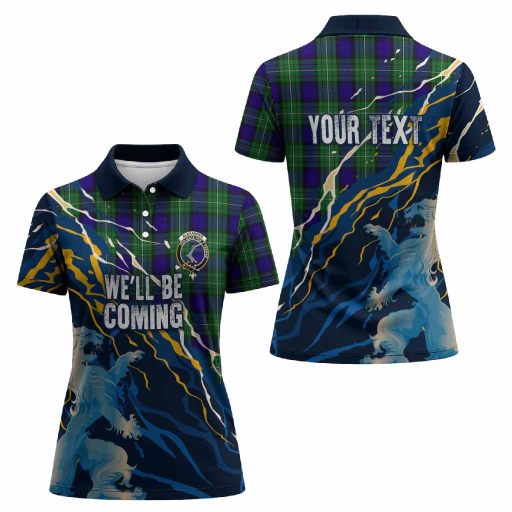 Alexander Scotland Tartan Women Polo Shirt WC2026 Football - We'll Be Coming
