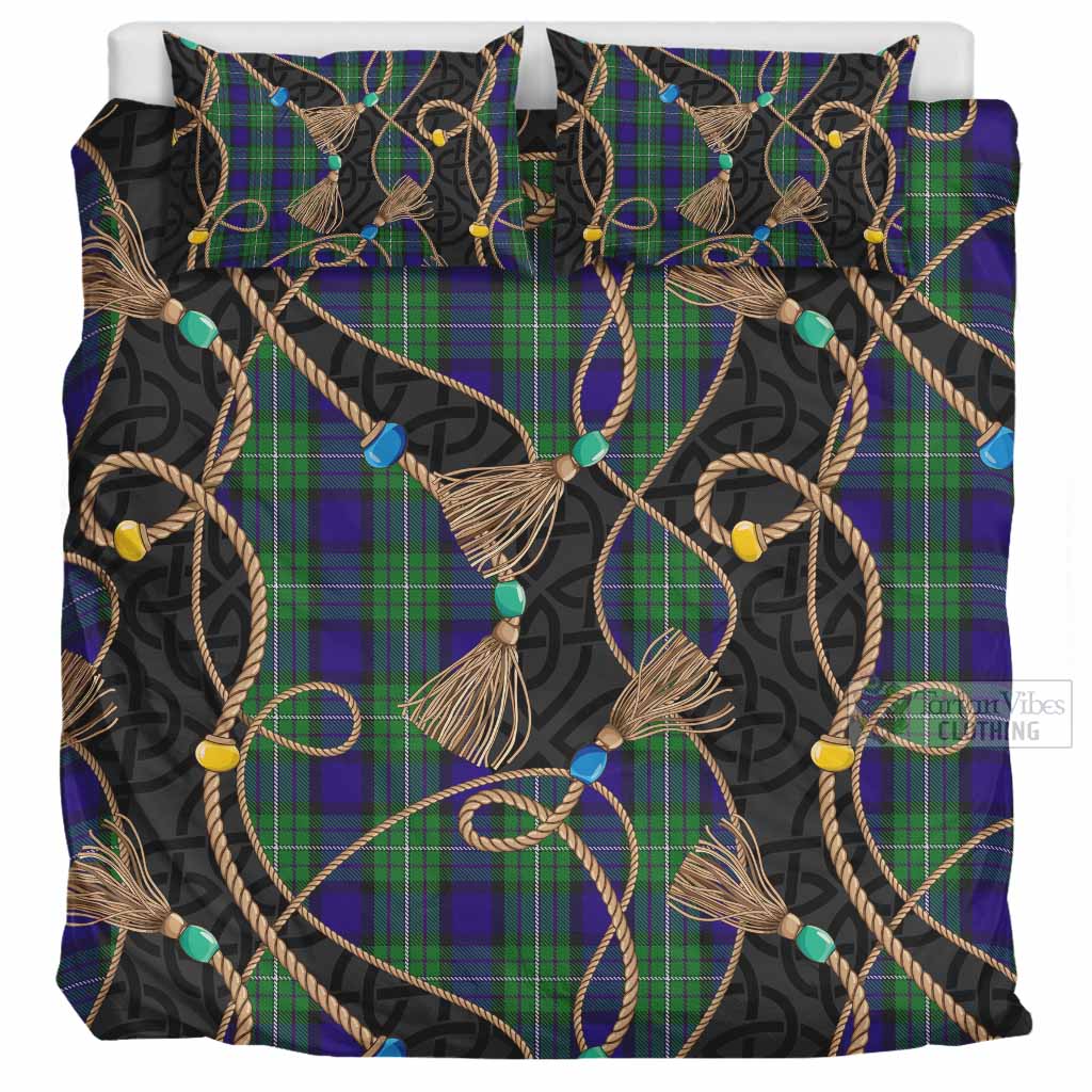 Alexander Scottish Tartan Twisted Ropes Stylized Bedding Set UK Bedding Set UK Super King 104*94 inch - Tartan Vibes Clothing