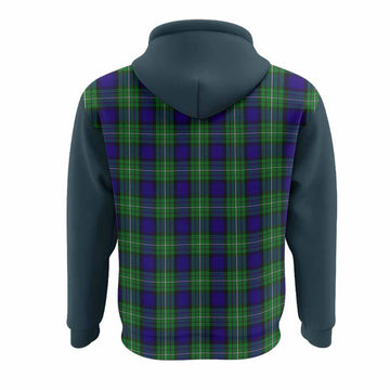 Alexander Tartan Accent Hoodie with Family Crest