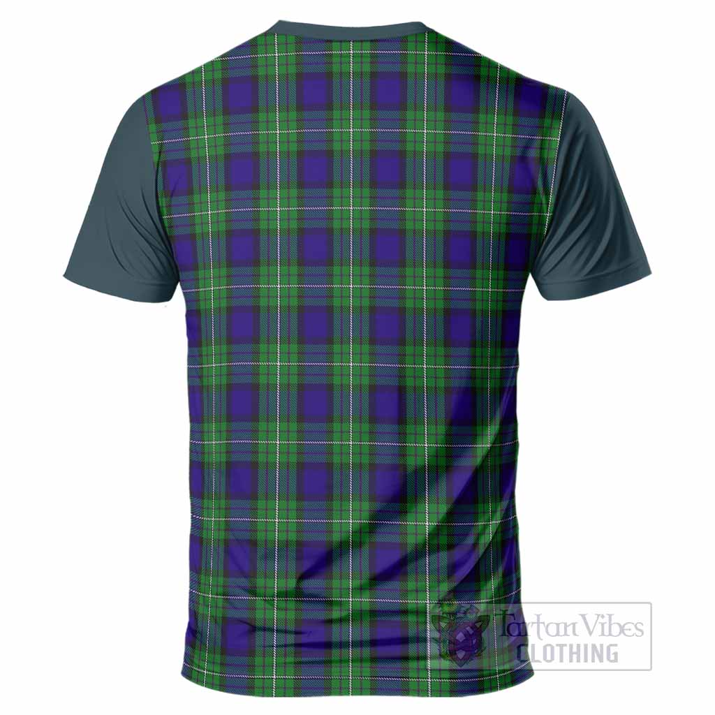 Alexander Tartan Accent T-Shirt with Family Crest