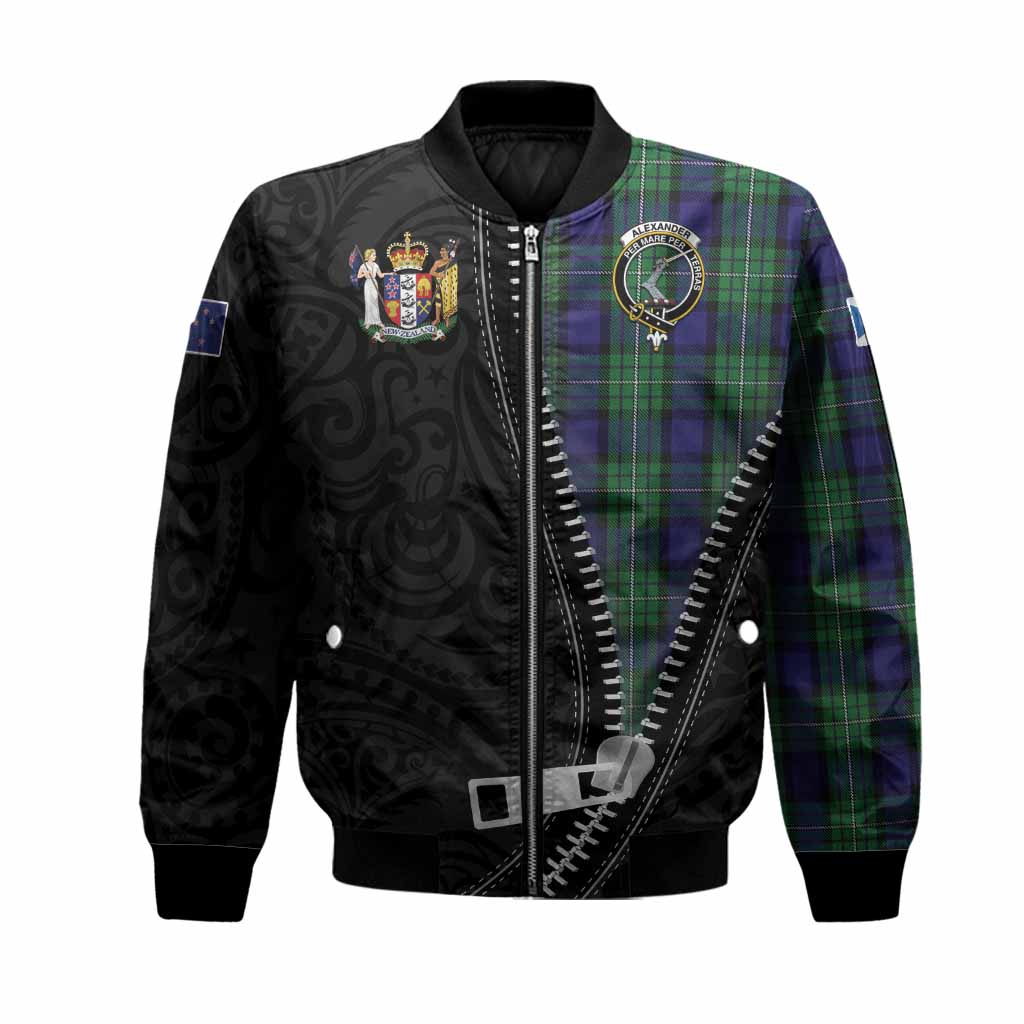 Alexander Tartan Bomber Jacket New Zealand Pattern Unique Zipper Stylized