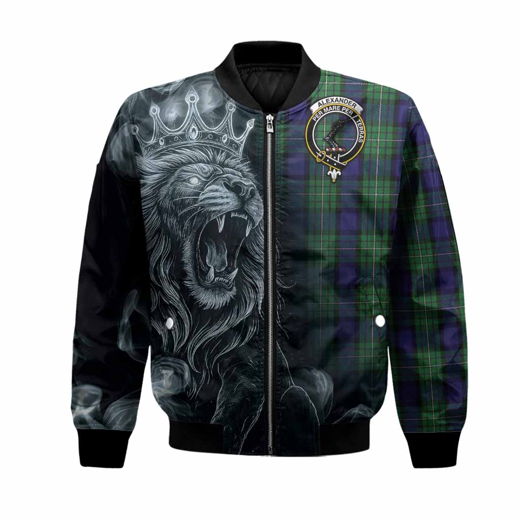 Alexander Tartan Bomber Jacket Roaring Lion Heritage