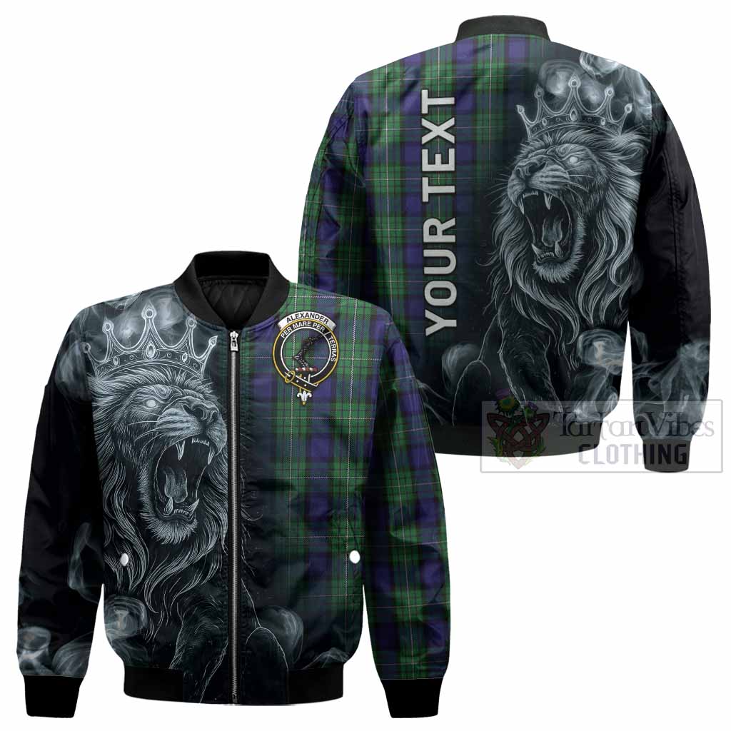 Alexander Tartan Bomber Jacket Roaring Lion Heritage