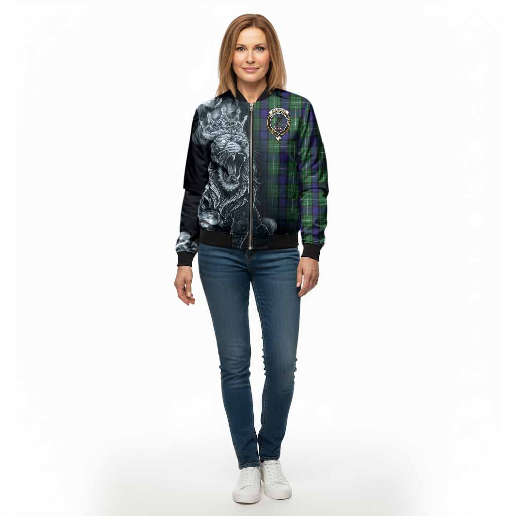 Alexander Tartan Bomber Jacket Roaring Lion Heritage
