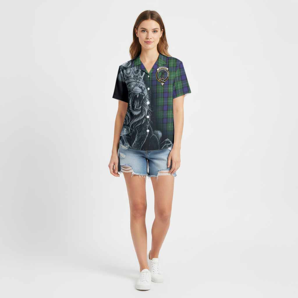 Alexander Tartan Cotton Hawaiian Shirt Roaring Lion Heritage