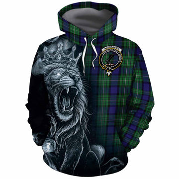 Alexander Tartan Cotton Hoodie Roaring Lion Heritage