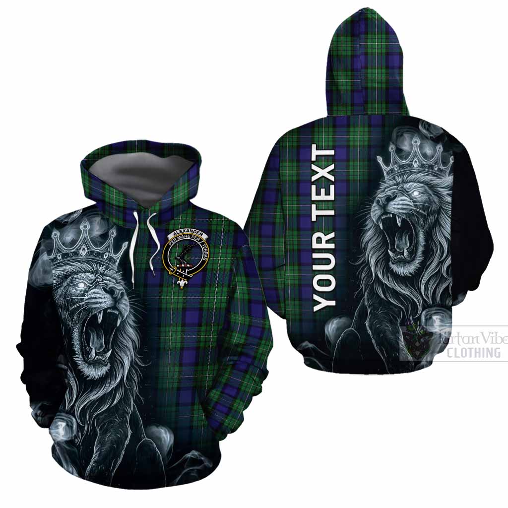 Alexander Tartan Cotton Hoodie Roaring Lion Heritage
