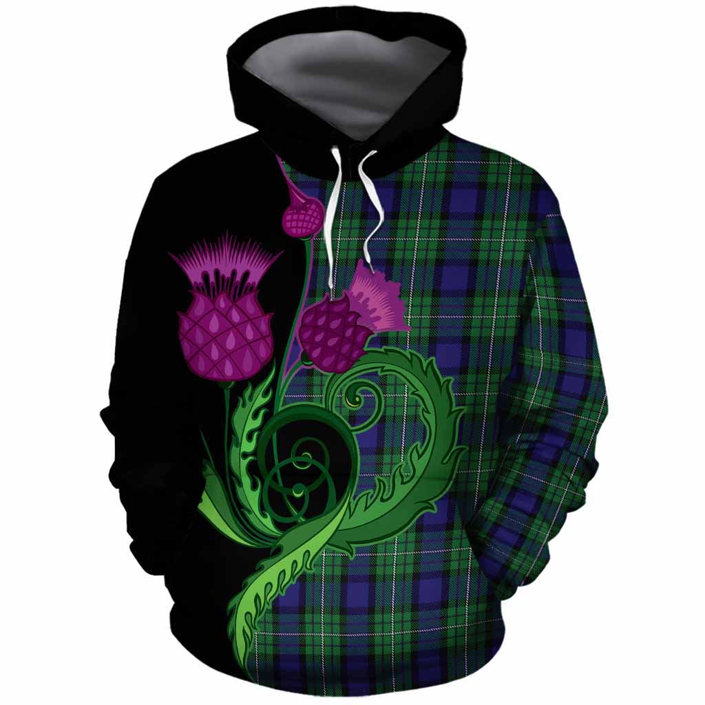 Alexander Tartan Cotton Hoodie Traditional Scottish Thistle