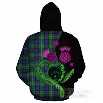 Alexander Tartan Cotton Hoodie Traditional Scottish Thistle