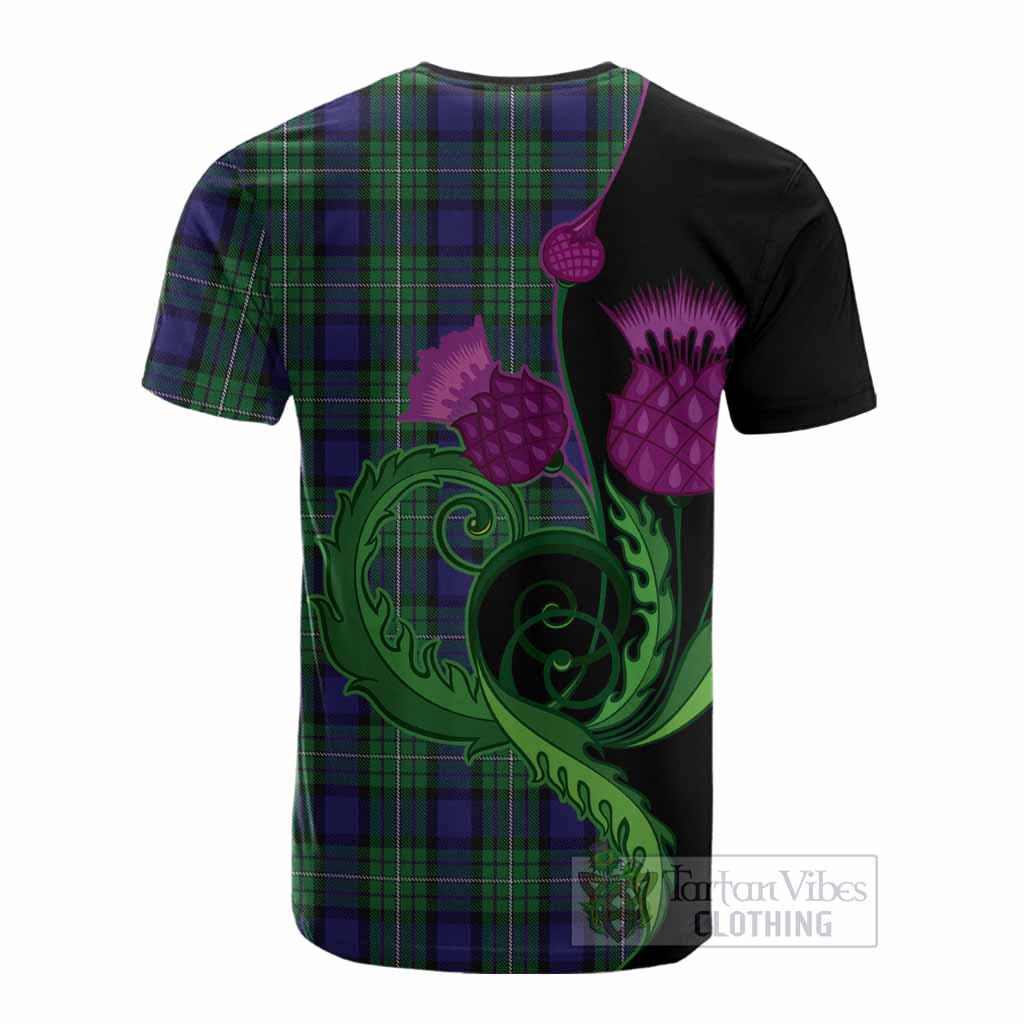 Alexander Tartan Cotton T-shirt Traditional Scottish Thistle