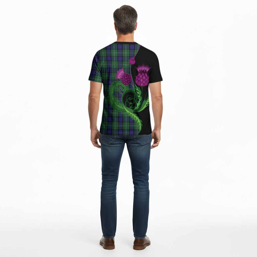 Alexander Tartan Cotton T-shirt Traditional Scottish Thistle