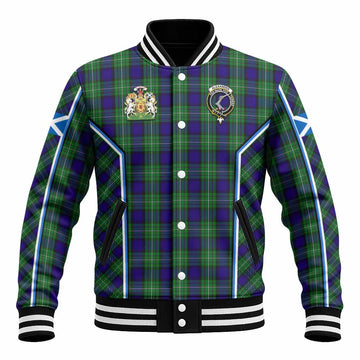 Alexander Tartan Crest Baseball Jacket Scotland Coat of Arm Flag Style - Tartan Vibes Clothing