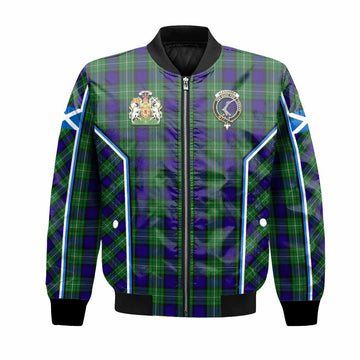 Alexander Tartan Crest Bomber Jacket Scotland Coat of Arm Flag Style - Tartan Vibes Clothing