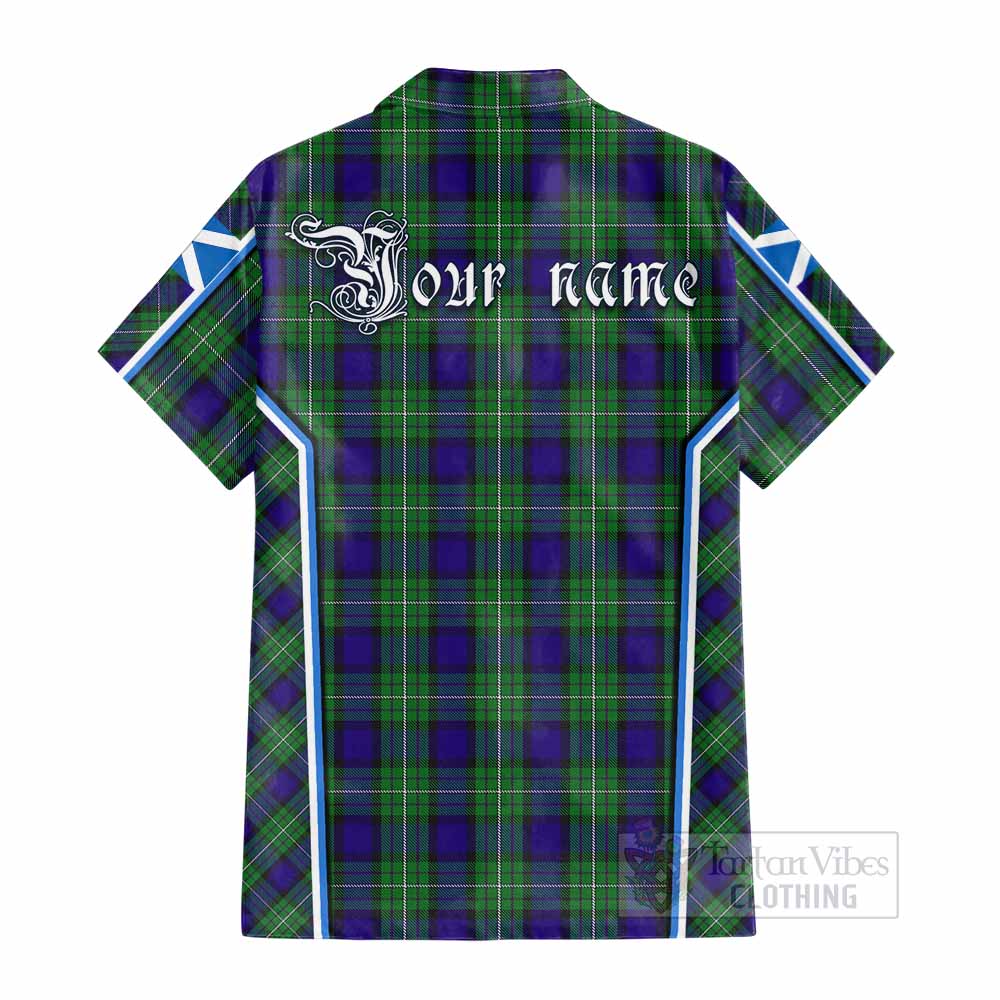 Alexander Tartan Crest Cotton Hawaiian Shirt Scotland Coat of Arm Flag Style - Tartan Vibes Clothing