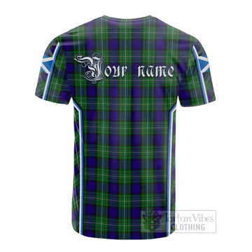 Alexander Tartan Crest Cotton T-shirt Scotland Coat of Arm Flag Style - Tartan Vibes Clothing