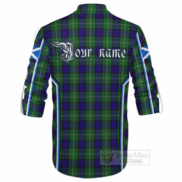 Alexander Tartan Crest Ghillie Kilt Shirt Scotland Coat of Arm Flag Style - Tartan Vibes Clothing