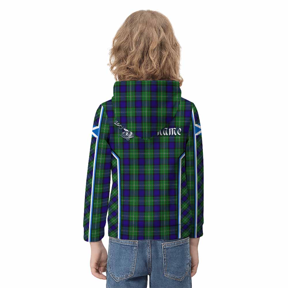 Alexander Tartan Crest Kid Hoodie Scotland Coat of Arm Flag Style - Tartan Vibes Clothing