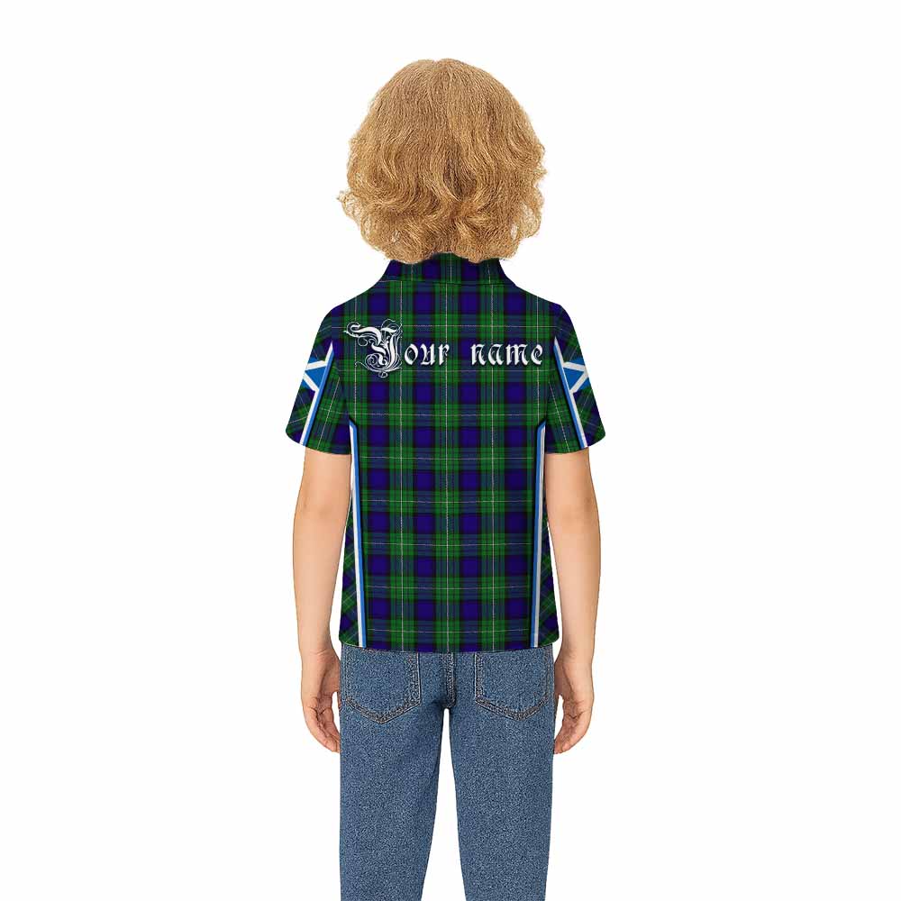 Alexander Tartan Crest Kid Polo Shirt Scotland Coat of Arm Flag Style - Tartan Vibes Clothing