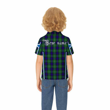 Alexander Tartan Crest Kid Polo Shirt Scotland Coat of Arm Flag Style - Tartan Vibes Clothing