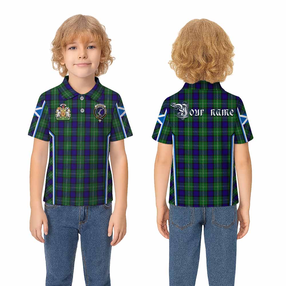 Alexander Tartan Crest Kid Polo Shirt Scotland Coat of Arm Flag Style - Tartan Vibes Clothing