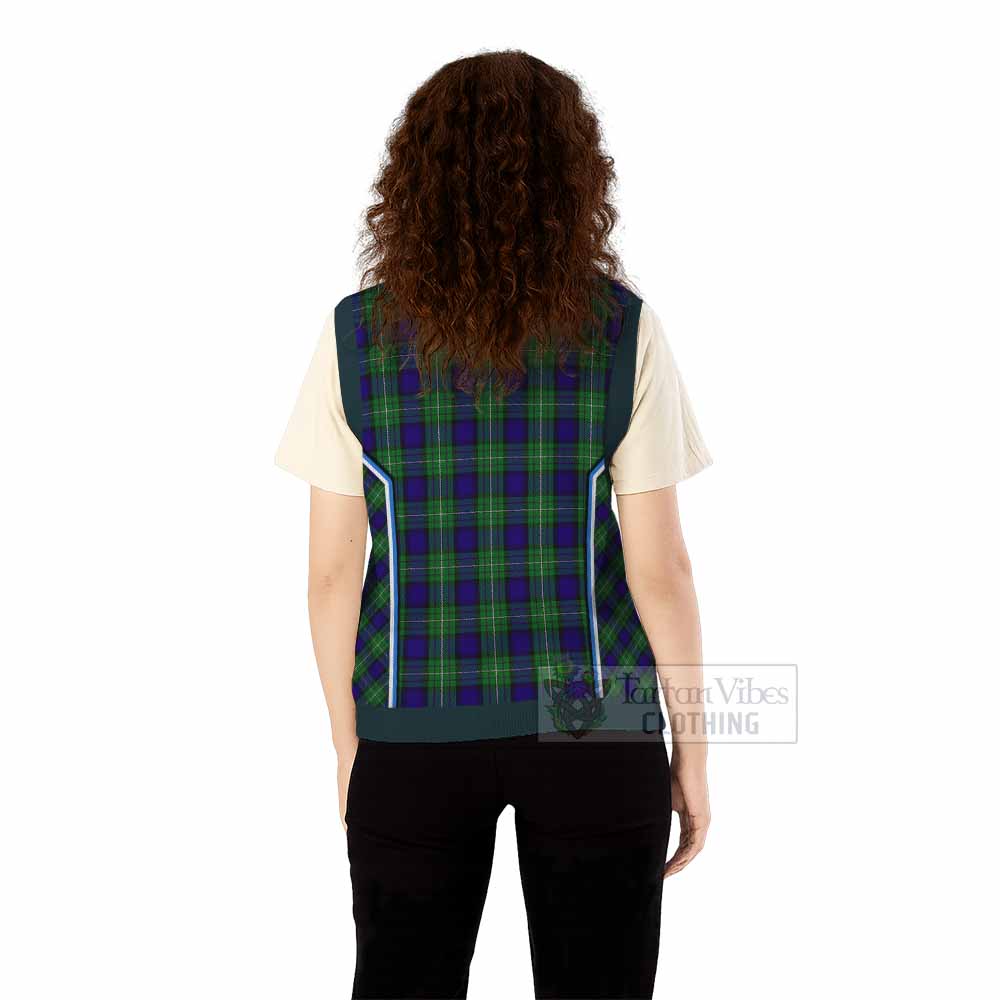 Alexander Tartan Crest Knitted V-Neck Vest Scotland Coat of Arm Flag Style - Tartan Vibes Clothing