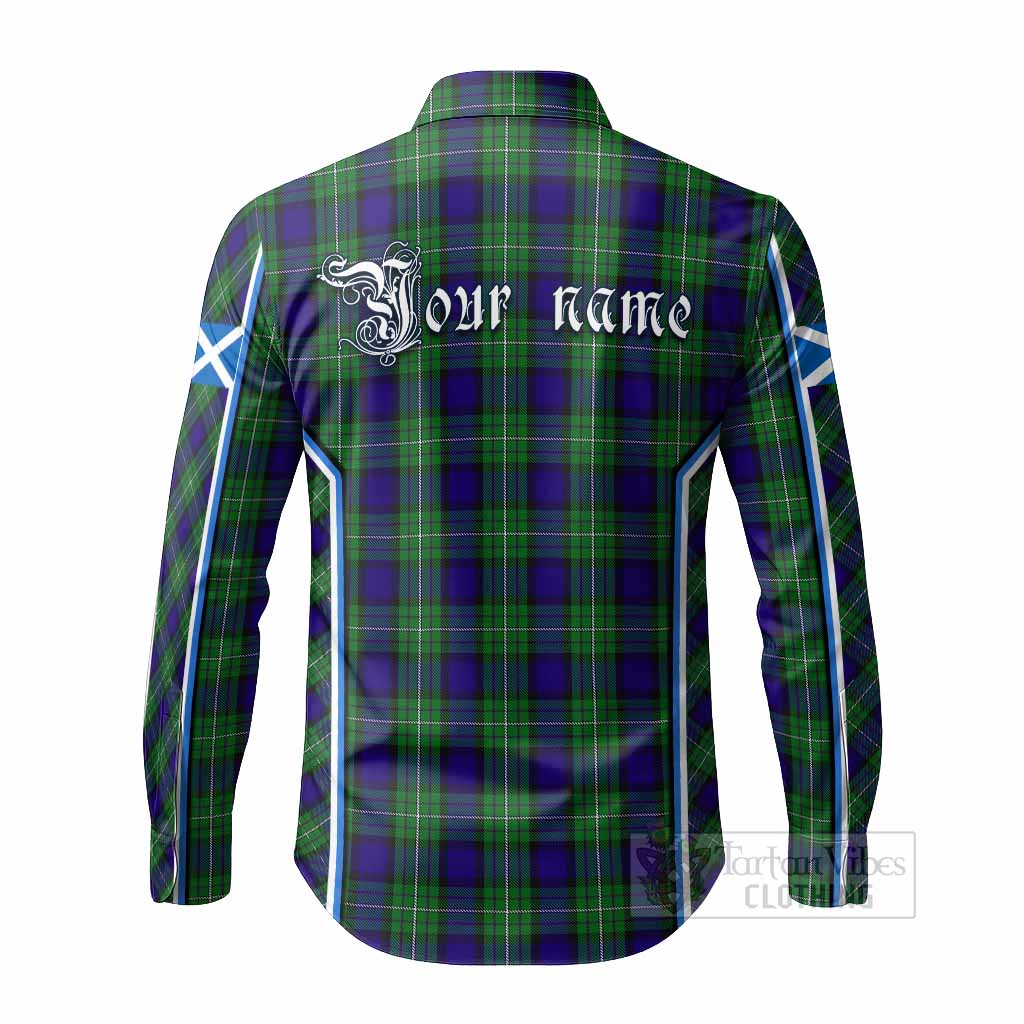 Alexander Tartan Crest Long Sleeve Button Shirts Scotland Coat of Arm Flag Style - Tartan Vibes Clothing