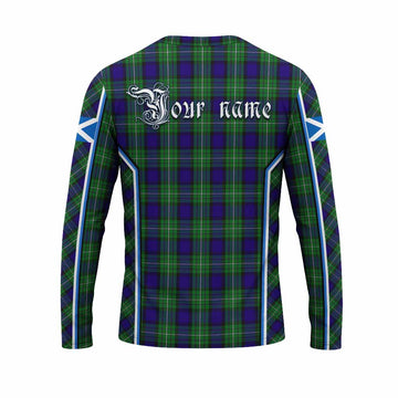 Alexander Tartan Crest Long Sleeve T-Shirt Scotland Coat of Arm Flag Style - Tartan Vibes Clothing