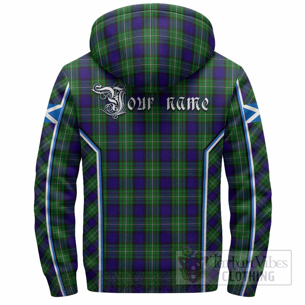Alexander Tartan Crest Sherpa Hoodie Scotland Coat of Arm Flag Style - Tartan Vibes Clothing