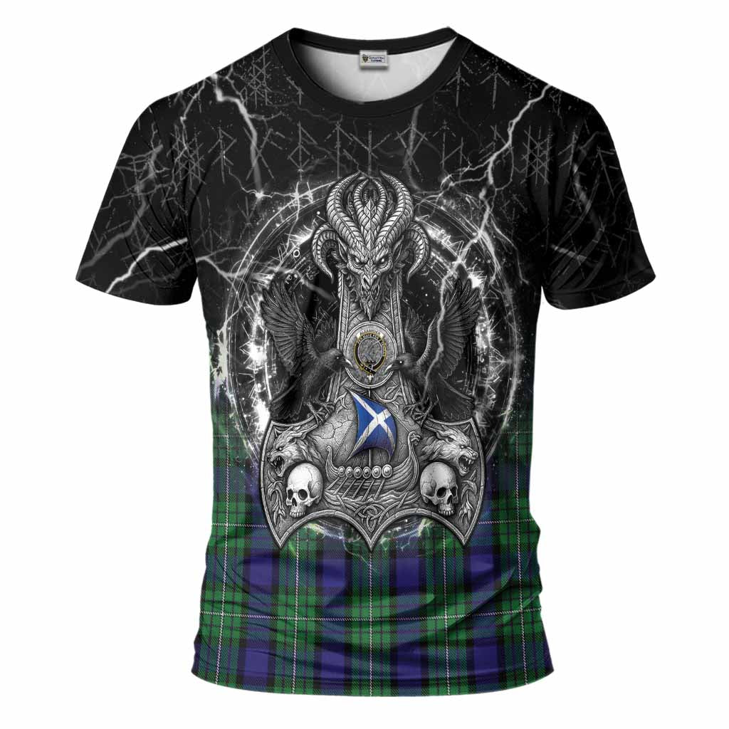 Alexander Tartan Crest T-Shirt Celtic Odin's Raven Legacy