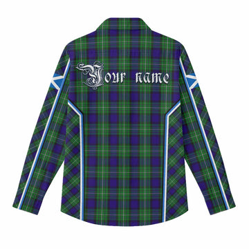 Alexander Tartan Crest Women Casual Shirt Scotland Coat of Arm Flag Style - Tartan Vibes Clothing