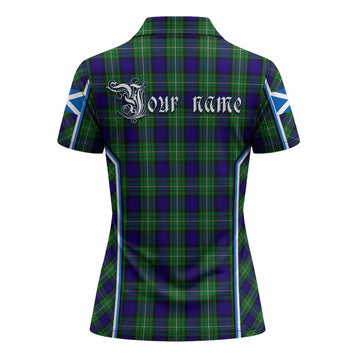 Alexander Tartan Crest Women's Polo Shirt Scotland Coat of Arm Flag Style - Tartan Vibes Clothing