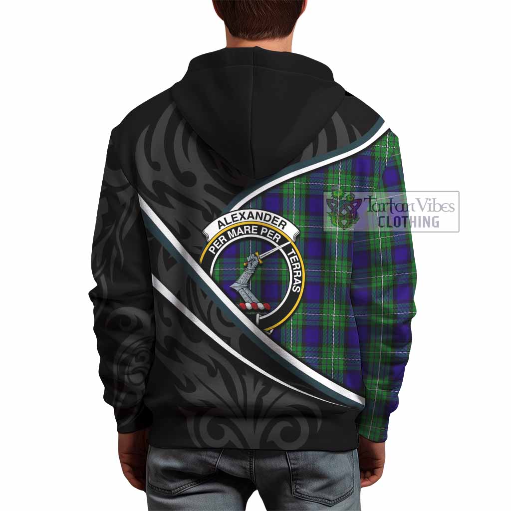 Alexander Tartan Family Crest Hoodie Celtic Scottish Thistle Floral - Tartan Vibes Clothing