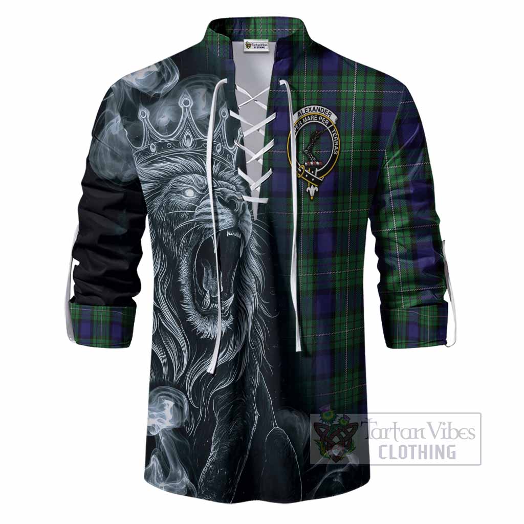 Alexander Tartan Ghillie Shirt Roaring Lion Heritage