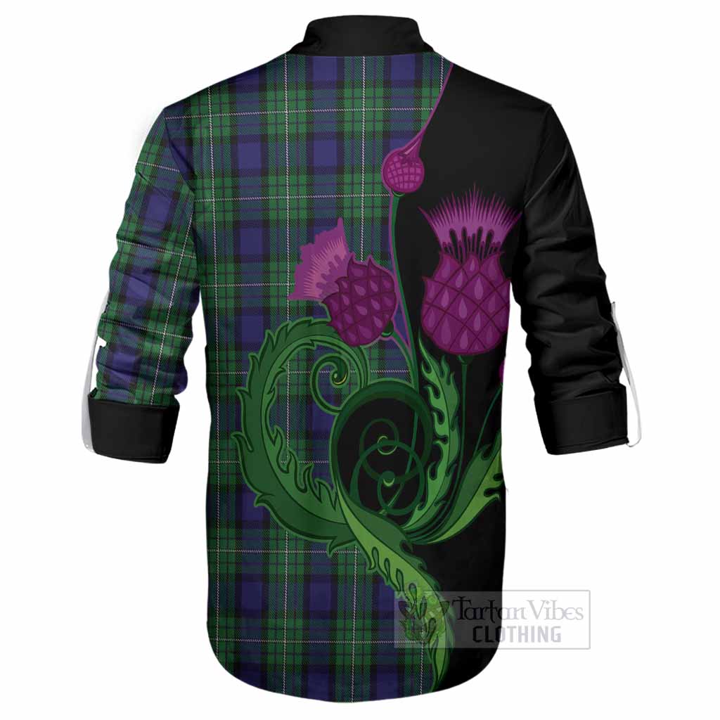 Alexander Tartan Ghillie Shirt Traditional Scottish Thistle