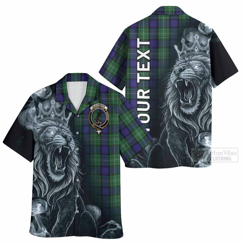 Alexander Tartan Hawaiian Shirt Roaring Lion Heritage