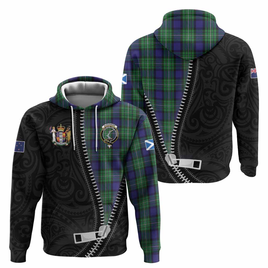 Alexander Tartan Hoodie New Zealand Pattern Unique Zipper Stylized