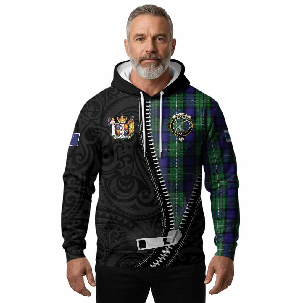Alexander Tartan Hoodie New Zealand Pattern Unique Zipper Stylized