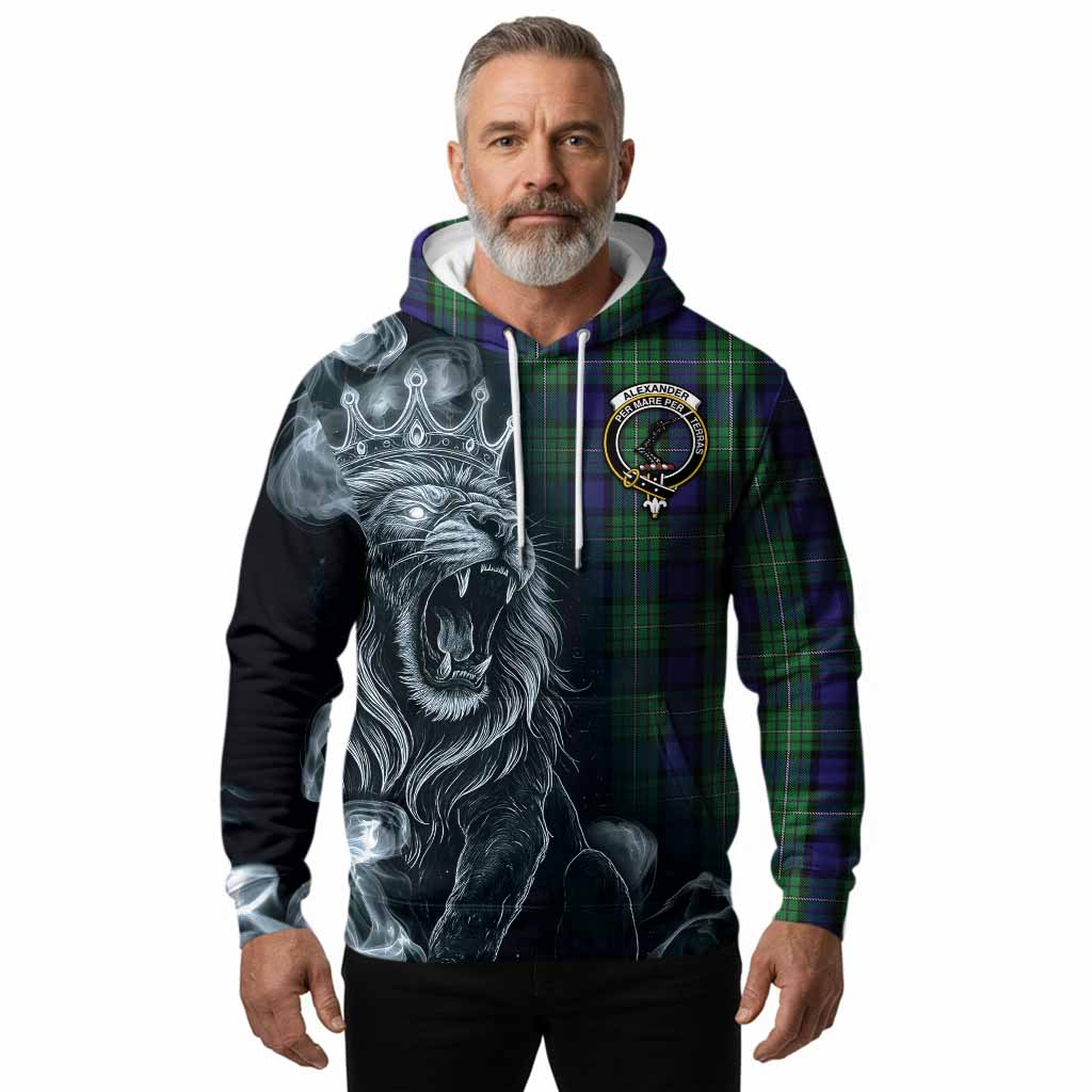 Alexander Tartan Hoodie Roaring Lion Heritage