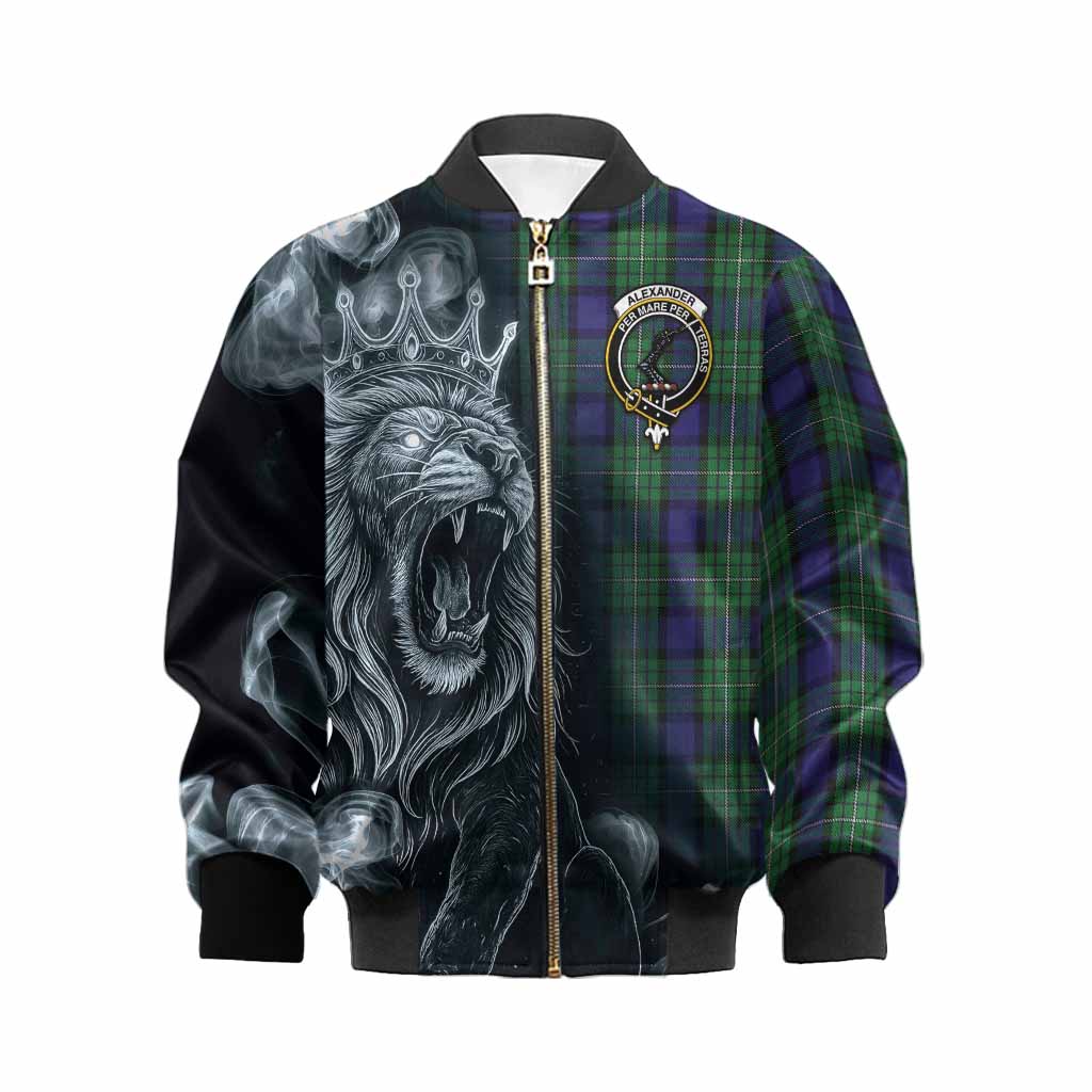 Alexander Tartan Kid Bomber Jacket Roaring Lion Heritage