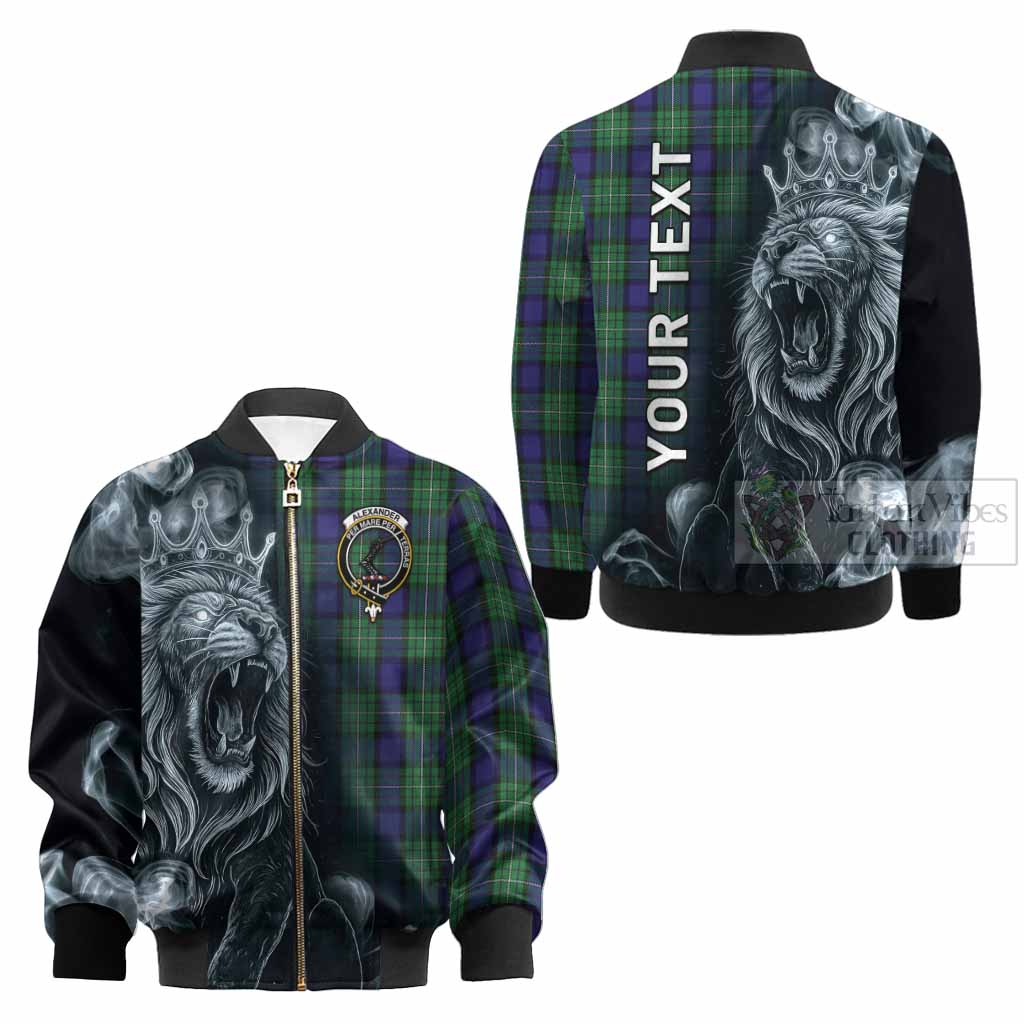 Alexander Tartan Kid Bomber Jacket Roaring Lion Heritage