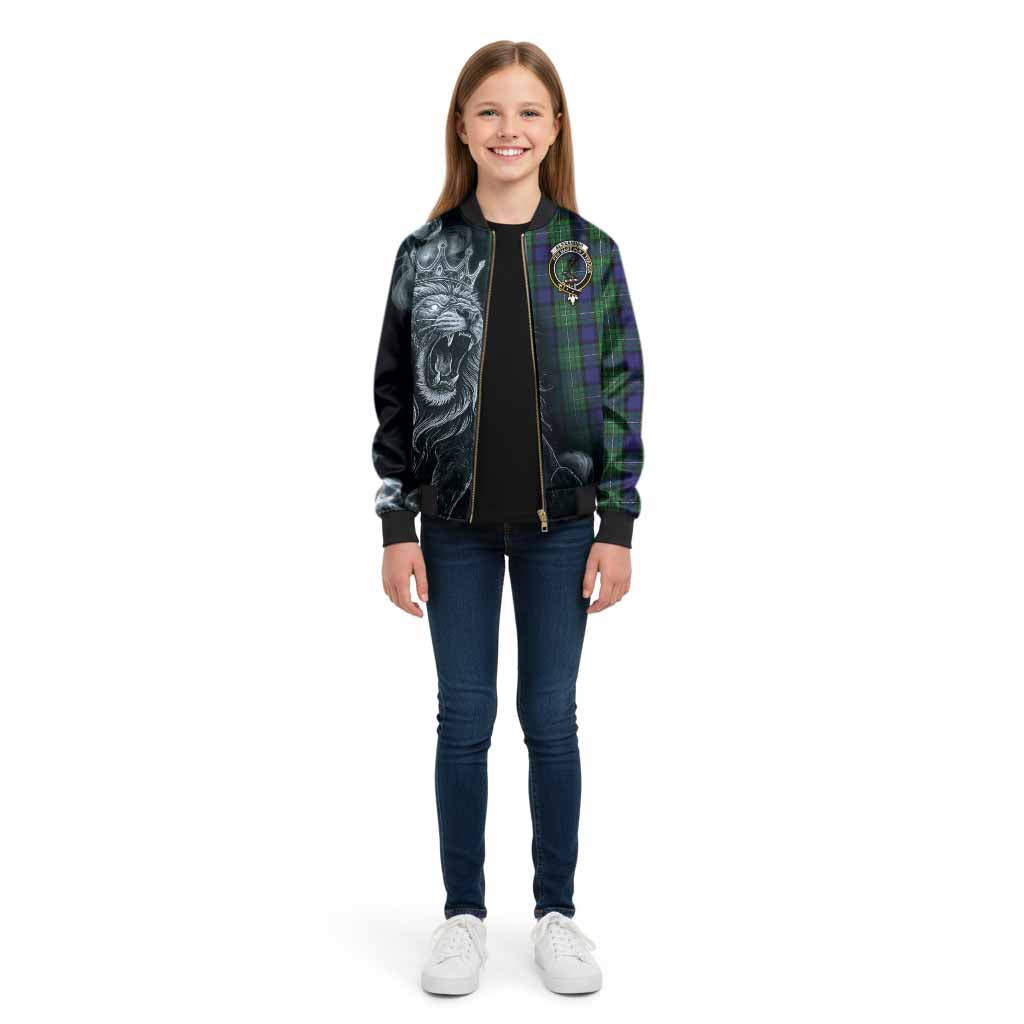 Alexander Tartan Kid Bomber Jacket Roaring Lion Heritage