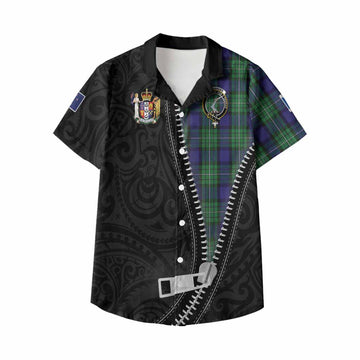 Alexander Tartan Kid Hawaiian Shirt New Zealand Pattern Unique Zipper Stylized