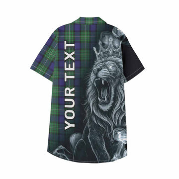 Alexander Tartan Kid Hawaiian Shirt Roaring Lion Heritage