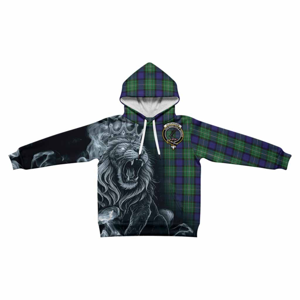 Alexander Tartan Kid Hoodie Roaring Lion Heritage