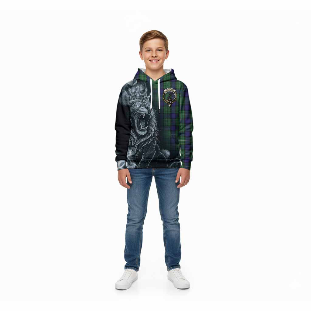 Alexander Tartan Kid Hoodie Roaring Lion Heritage