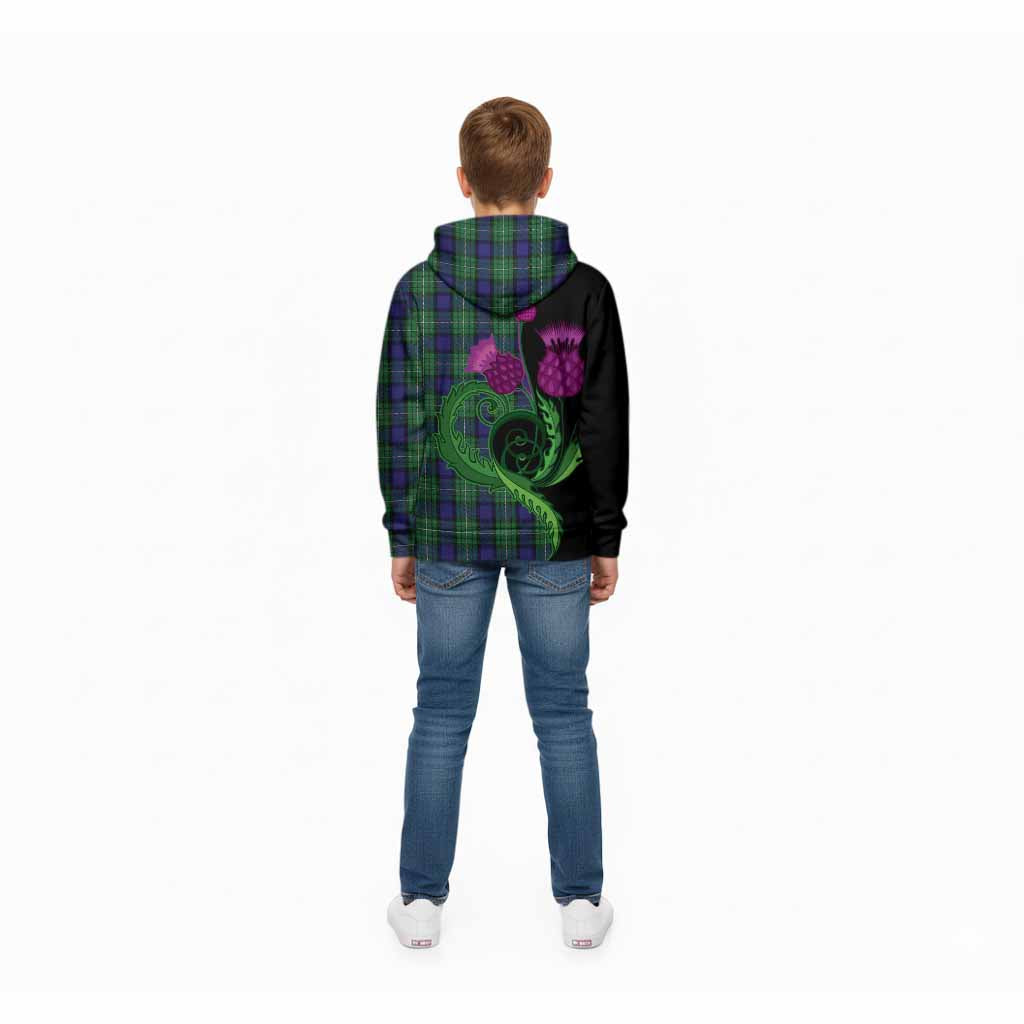 Alexander Tartan Kid Hoodie Traditional Scottish Thistle