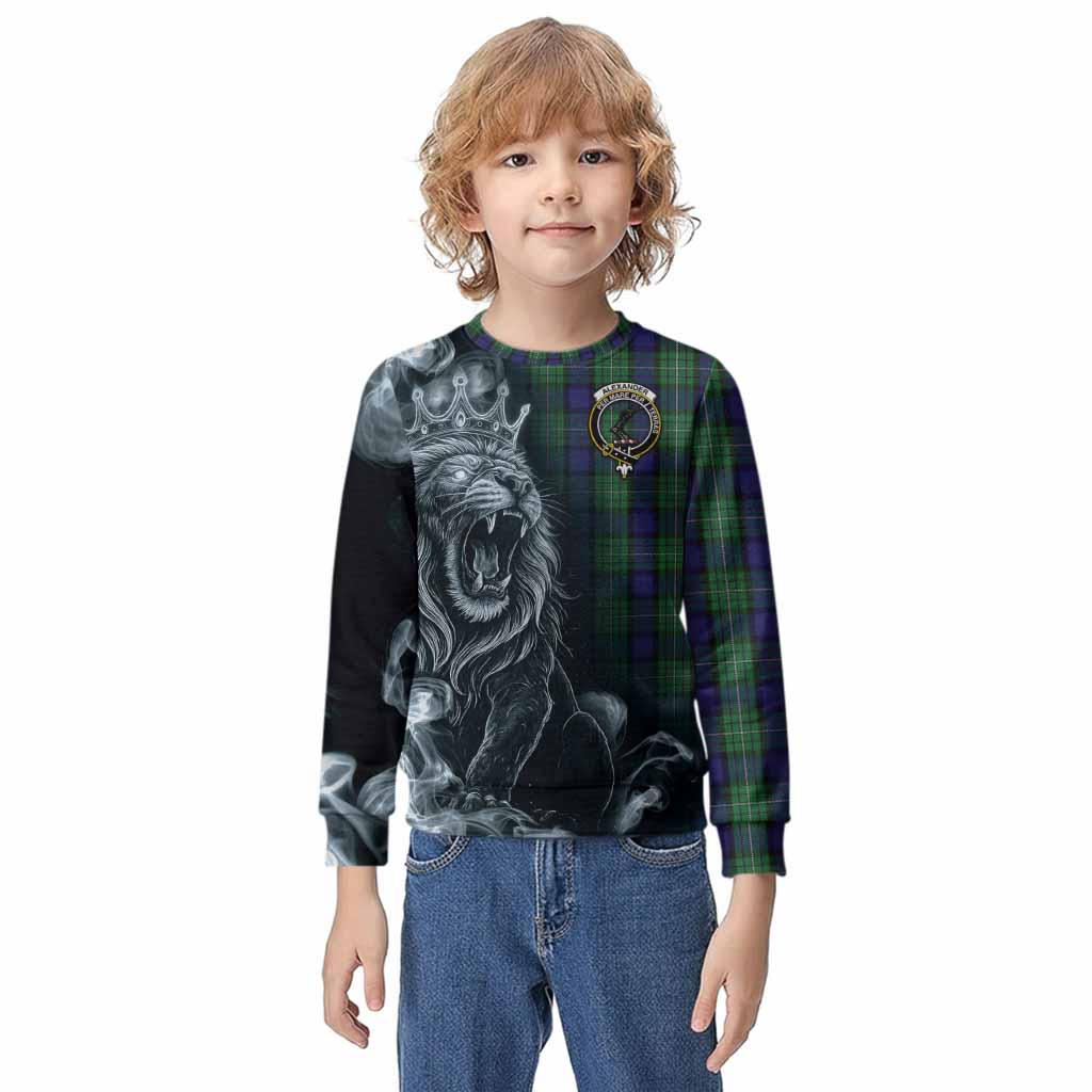 Alexander Tartan Kid Knitted Sweatshirt Roaring Lion Heritage